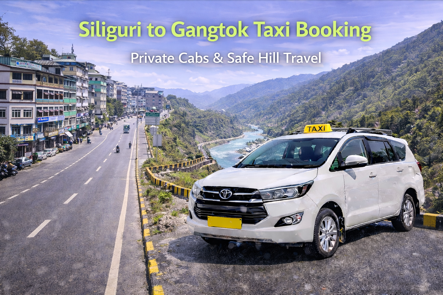 Siliguri to Gangtok Taxi Booking | Private Cabs & Safe Hill Travel